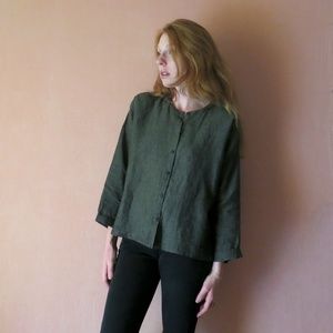 Eileen Fisher Linen Jacket
